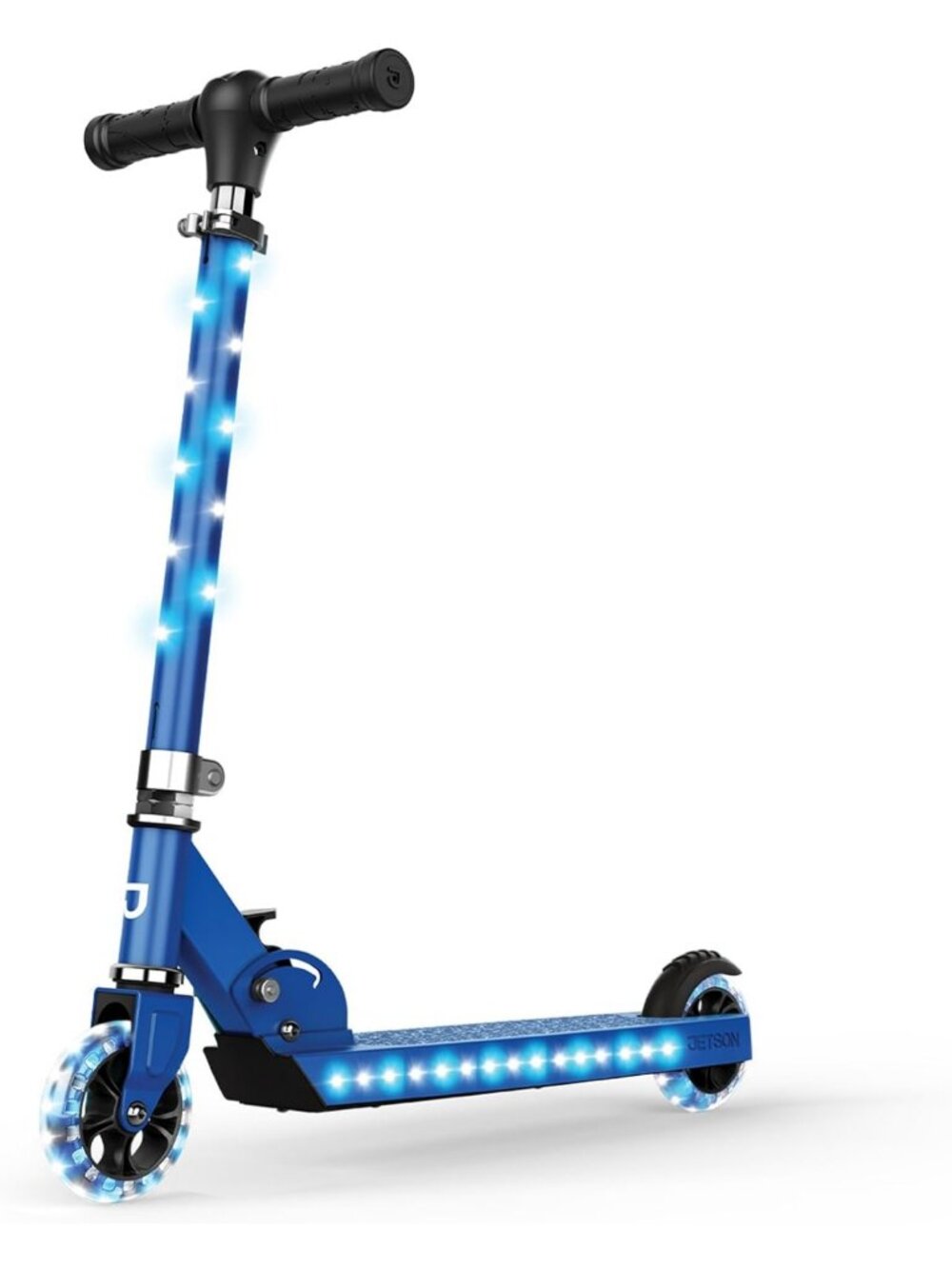 Light-Up Kids Kick Scooter with Adjustable Handlebar, Easy-Fold, LED Wheels